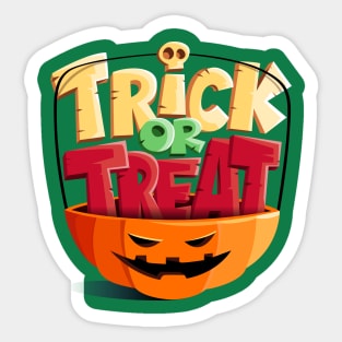 Trick Or Treat Sticker